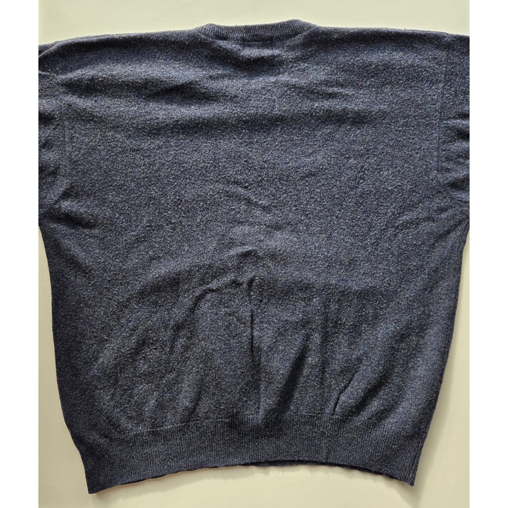 Small hole - Vtg Pendleton Lambswool Sweater Mens XXL Blue Gray Cozy Fall Winter - Picture 3 of 10
